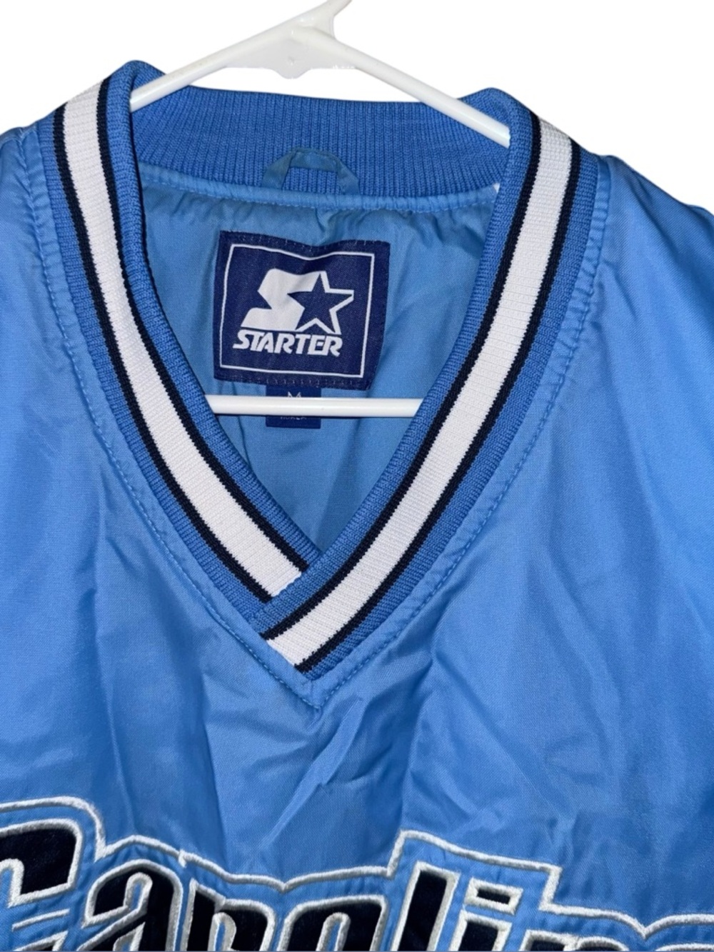 Vintage 90s Starter University Of North Carolina Tar Heels Windbreaker Jacket M - Picture 2 of 16